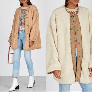 Free people Sherpa lined reversible coat